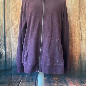 Women's Purple Zip-Up Top